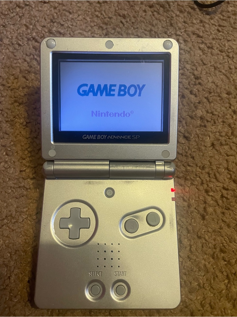 Nintendo Game Boy Advance SP - Silver Portable Console